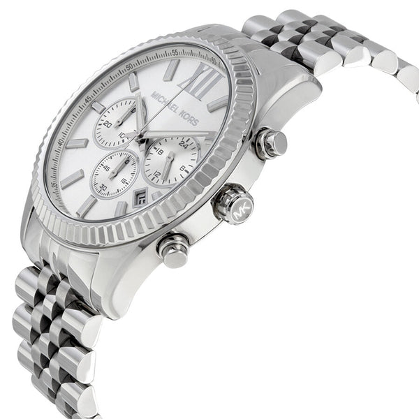Michael Kors Lexington Chronograph Silver Dial Men's Watch #MK8405 - Big Daddy Jewelry #2