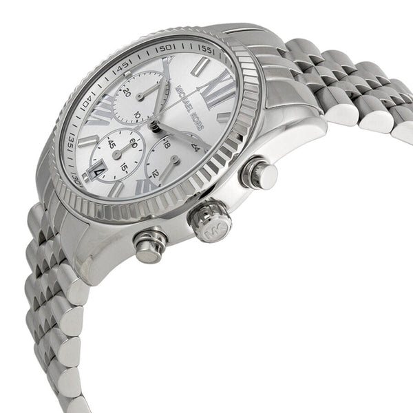 Michael Kors Lexington Chronograph Stainless Steel Ladies Watch #MK5555 - Big Daddy Jewelry #2