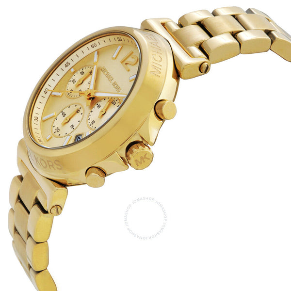 Michael Kors Maren Chronograph Quartz Gold Dial Ladies Watch MK7493 - Big Daddy Jewelry #2