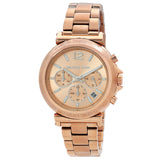 Michael Kors Maren Chronograph Quartz Rose Gold Dial Ladies Watch MK7494 - Big Daddy Jewelry