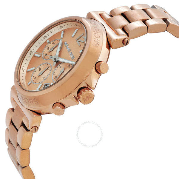 Michael Kors Maren Chronograph Quartz Rose Gold Dial Ladies Watch MK7494 - Big Daddy Jewelry #2