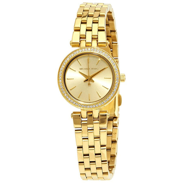 Michael Kors Mini Darci Champagne Dial Gold-tone Ladies Watch #MK3295 - Big Daddy Jewelry