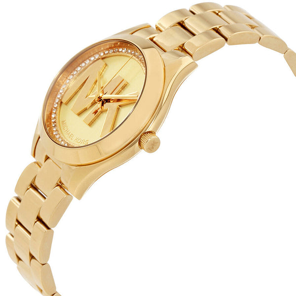 Michael Kors Mini Slim Runway Ladies Gold Tone Watch MK3477 - Big Daddy Jewelry #2