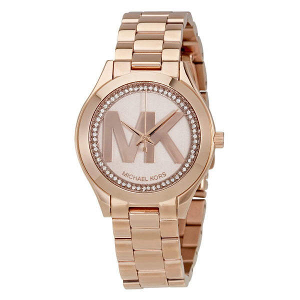 Michael Kors Mini Slim Runway Rose Dial Ladies Watch MK3549 - Big Daddy Jewelry
