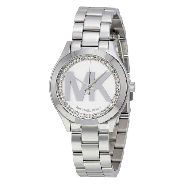 Michael Kors Mini Slim Runway Silver Dial Ladies Watch MK3548 - Big Daddy Jewelry