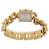Michael Kors MK Chain Lock Quartz Crystal Gold Dial Ladies Watch MK4711 - Big Daddy Jewelry #3