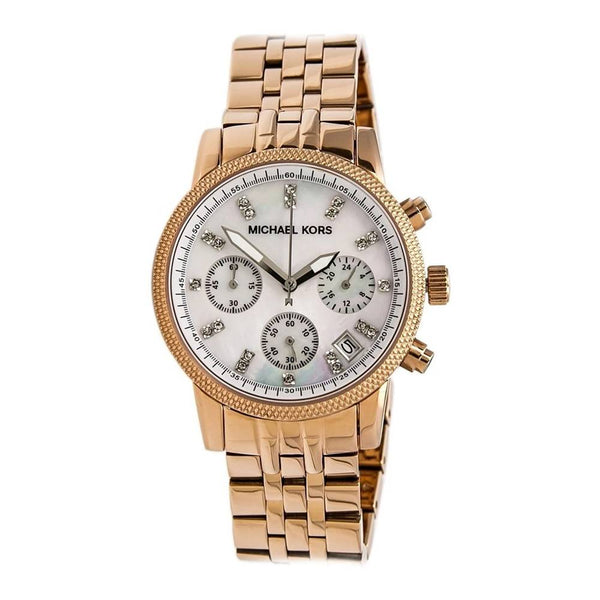 Michael Kors Chronograph Rose Gold Ladies Watch  MK5026 - Big Daddy Jewelry