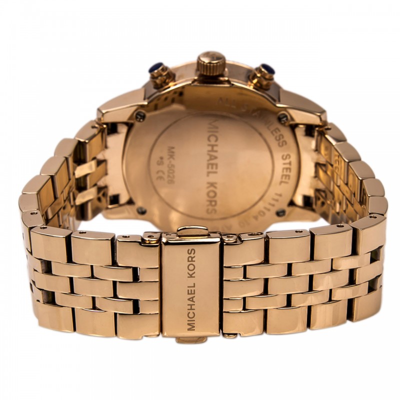Michael Kors Chronograph Rose Gold Ladies Watch MK5026 - Big Daddy Jewelry #4