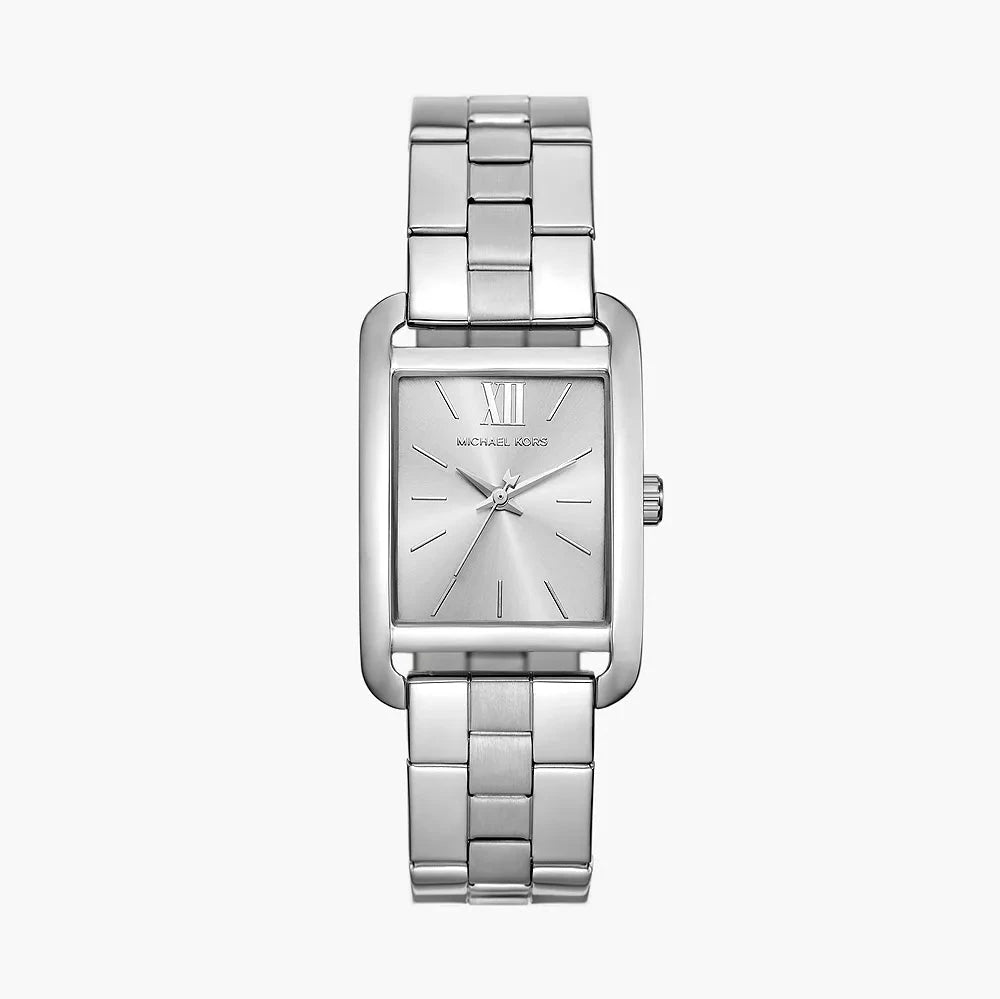 Michael Kors Monroe Three Hand Silver Dial Silver Steel Strap Watch for Women - MKO1033