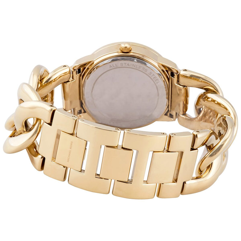 Michael Kors Nini Crystal Gold Dial Chain Link Ladies Watch MK3235 - Big Daddy Jewelry #3