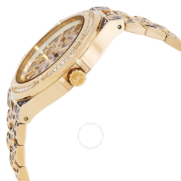 Michael Kors Oversized Lennox Animal Pave Quartz Watch MK7284 - Big Daddy Jewelry #2