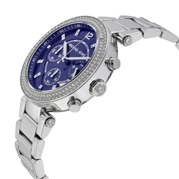 Michael Kors Parker Chronograph Navy Dial Ladies Watch #MK6117 - Big Daddy Jewelry #2