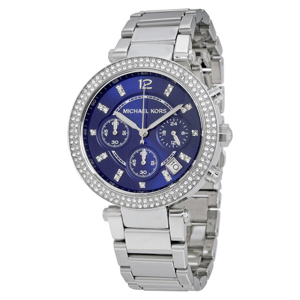 Michael Kors Parker Chronograph Navy Dial Ladies Watch #MK6117 - Big Daddy Jewelry