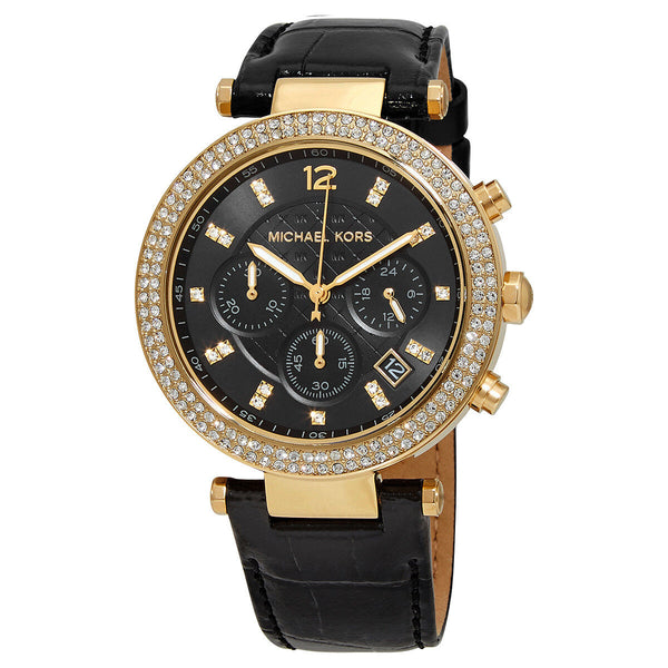 Michael Kors Parker Chronograph Quartz Crystal Black Dial Ladies Watch MK6984 - Big Daddy Jewelry