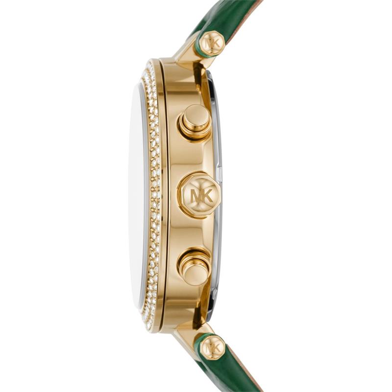 Michael Kors Parker Chronograph Quartz Crystal Green Dial Ladies Watch MK6985 - Watch
