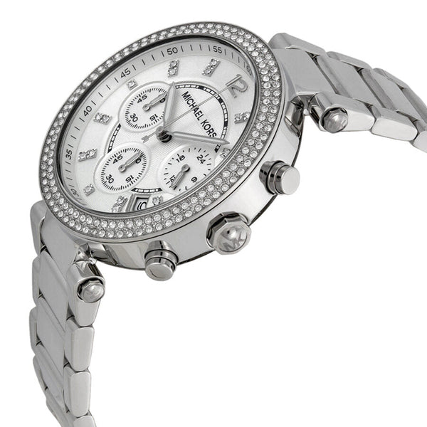 Michael Kors Parker Chronograph Silver Dial Ladies Watch #MK5353 - Big Daddy Jewelry #2