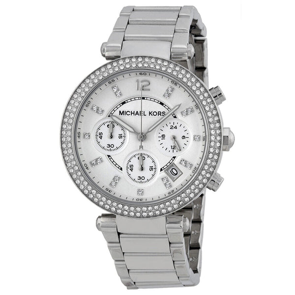 Michael Kors Parker Chronograph Silver Dial Ladies Watch #MK5353 - Big Daddy Jewelry