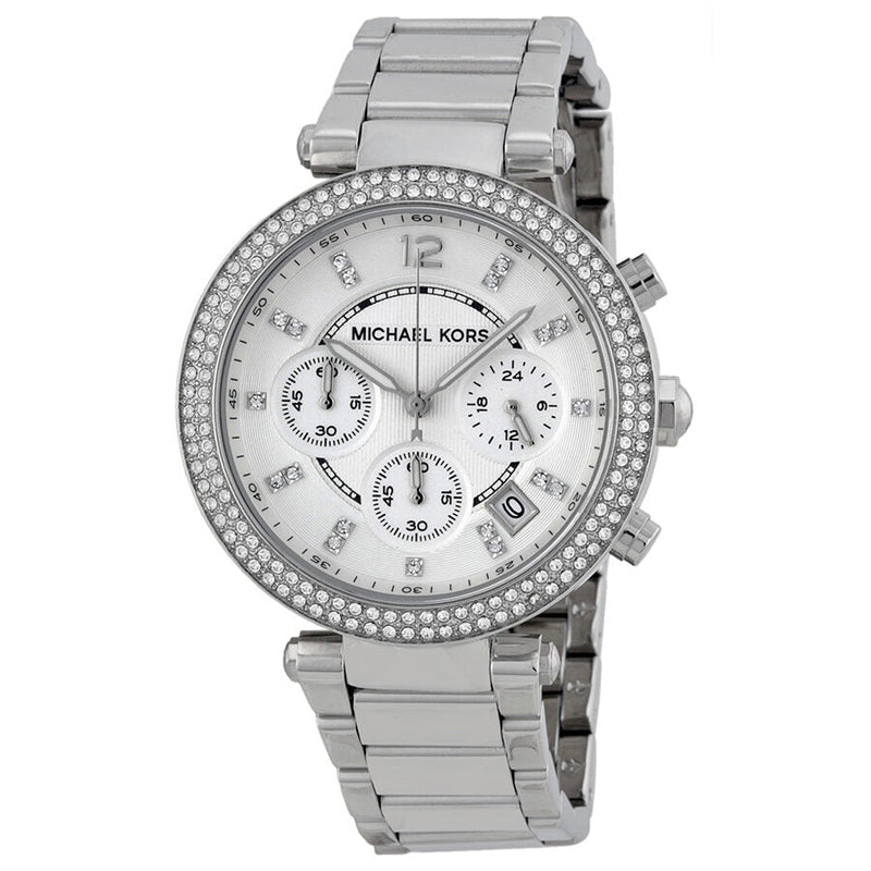Michael Kors Parker Chronograph Silver Dial Ladies Watch #MK5353 - Big Daddy Jewelry