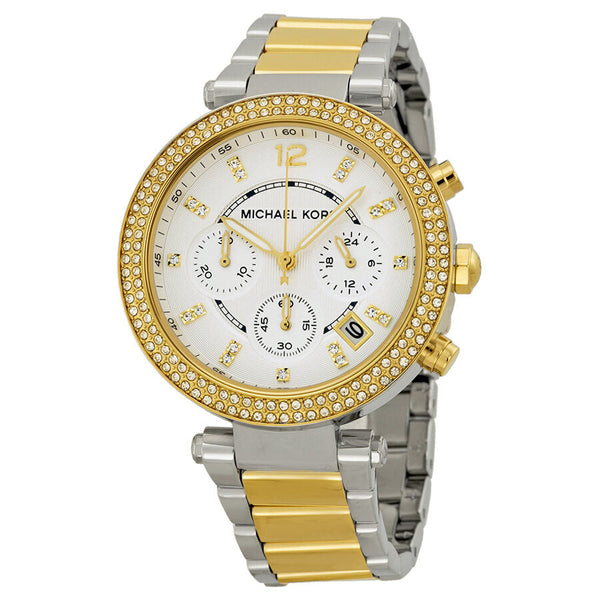 Michael Kors Parker Glitz Silver Dial Two-tone Ladies Watch #MK5626 - Big Daddy Jewelry