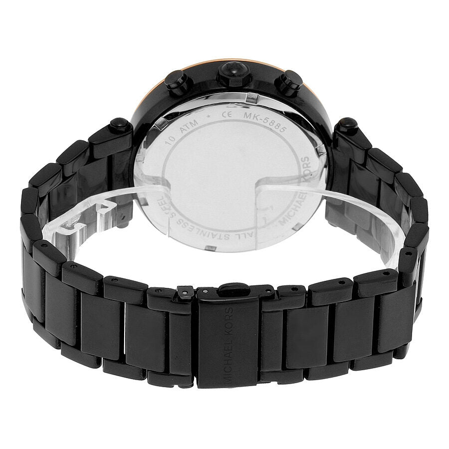Michael Kors Parker Chronograph Black Dial Ladies Watch MK5885