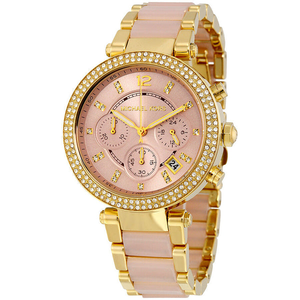 Michael Kors Parker Pink Dial Ladies Watch #MK6326 - Big Daddy Jewelry