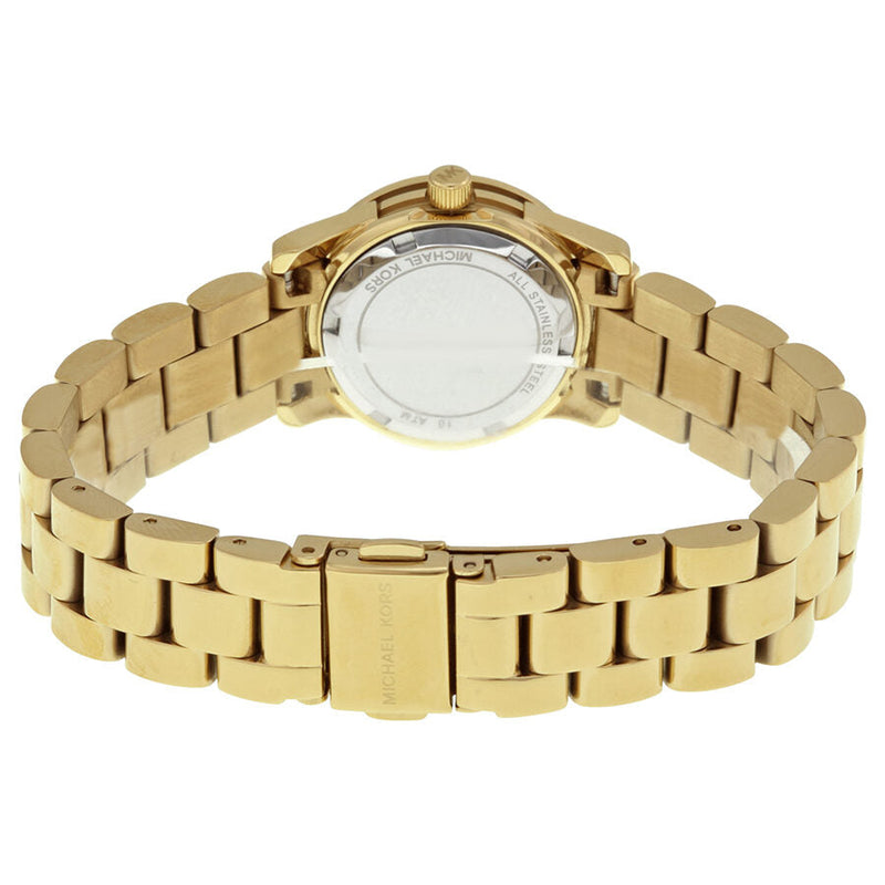 Michael Kors Petite Runway Champagne Dial Gold-tone Ladies Watch MK3304 - BigDaddy Watches #3