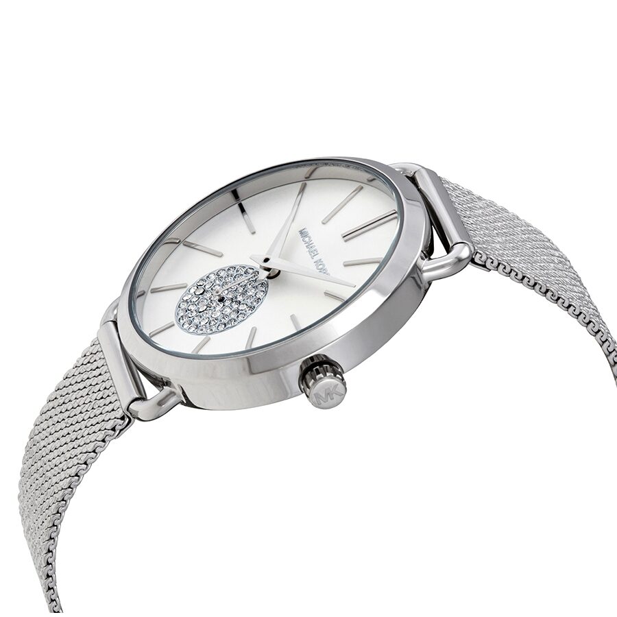 Michael Kors Portia Crystal Quartz Silver Dial Ladies Watch MK3843 - The Watches Men & CO #2