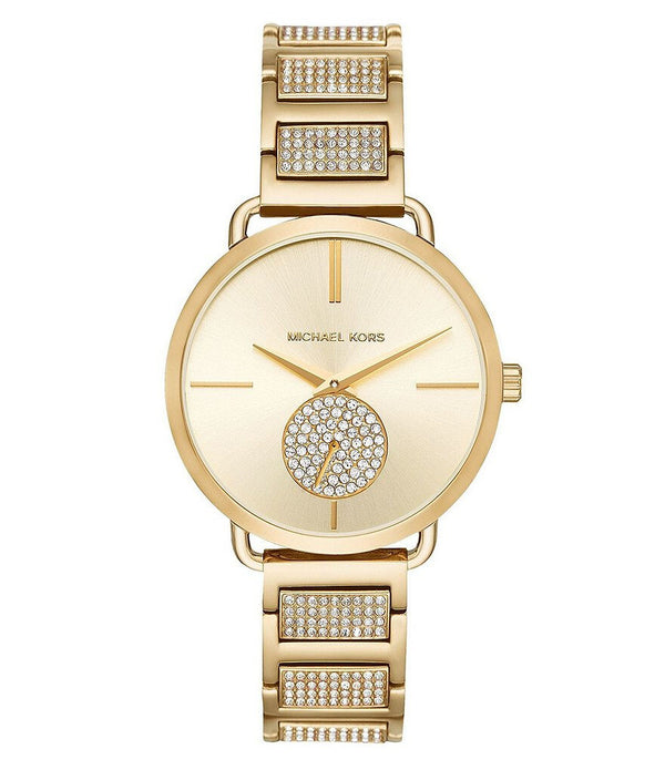 Michael Kors Portia Pave Gold Dial Ladies Watch MK3852 - Big Daddy Jewelry