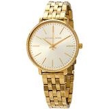 Michael Kors Pyper Crystal Yellow Gold-tone Dial Ladies Watch MK3898 - Big Daddy Jewelry