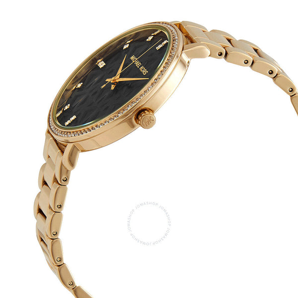 Michael Kors Pyper Quartz Crystal Black Dial Ladies Watch MK4593 - Big Daddy Jewelry #2