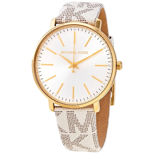 Michael Kors Pyper Quartz Crystal White Dial Ladies Watch #MK2858 - Big Daddy Jewelry