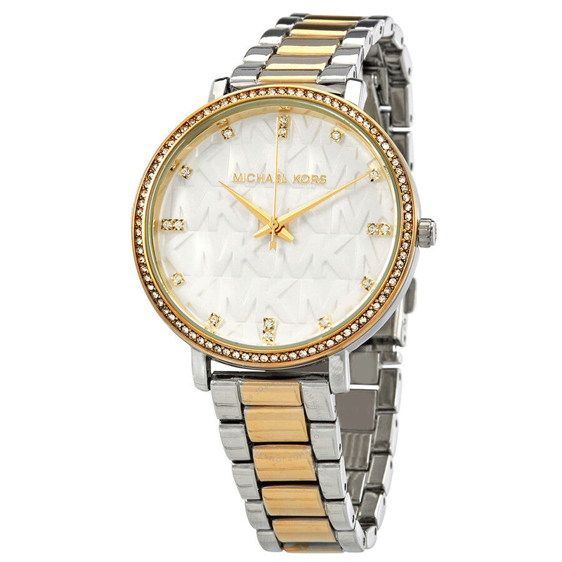 Michael Kors Pyper Quartz Crystal White Dial Ladies Watch MK4595 - Big Daddy Jewelry