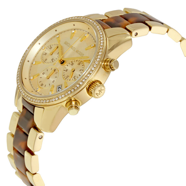 Michael Kors Ritz Chrongraph Champagne Dial Ladies Watch MK6322 - Big Daddy Jewelry #2