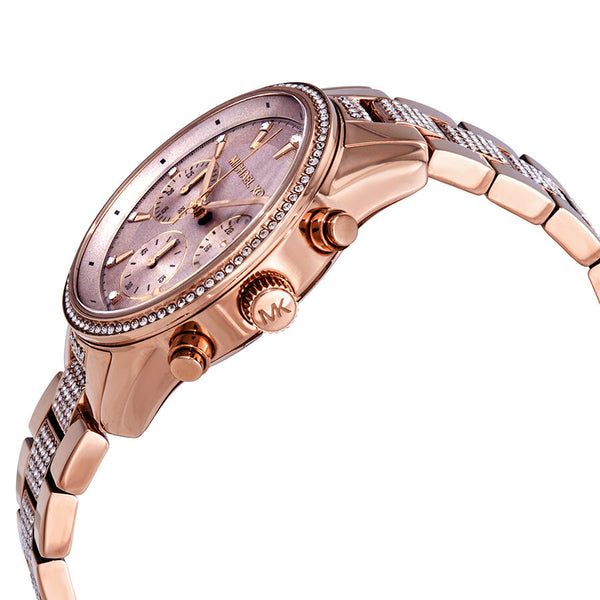 Michael Kors Ritz Pave Chronograph Crystal Ladies Watch MK6485 - Big Daddy Jewelry #2