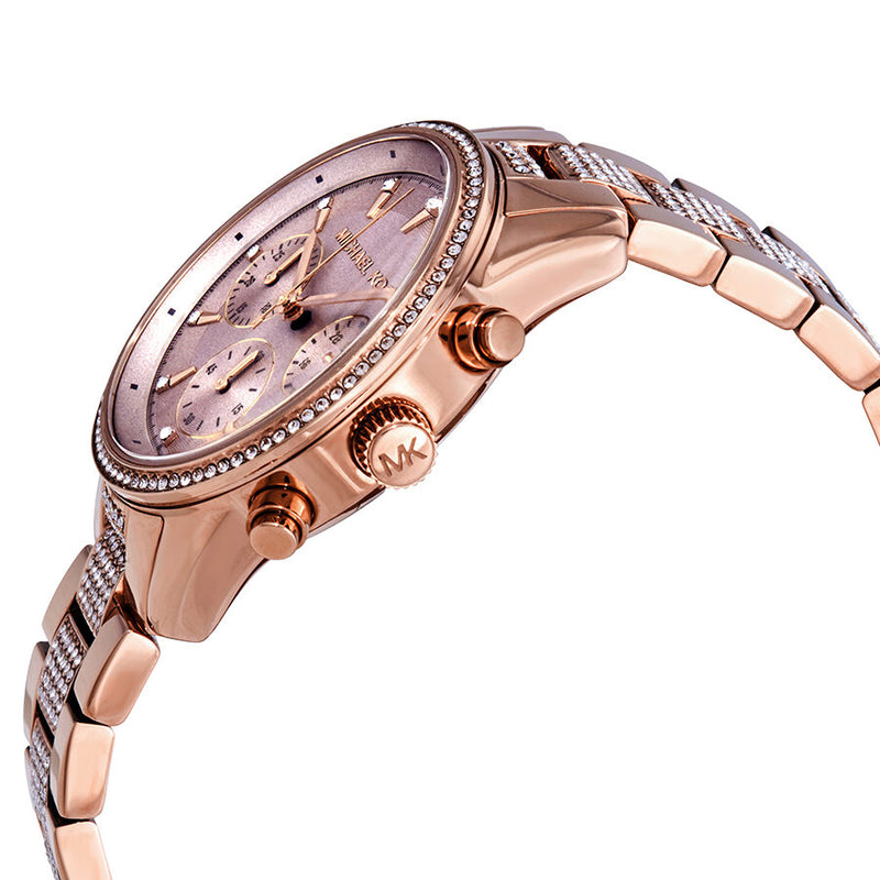 Michael Kors Ritz Pave Chronograph Crystal Ladies Watch MK6485 - Big Daddy Jewelry #2