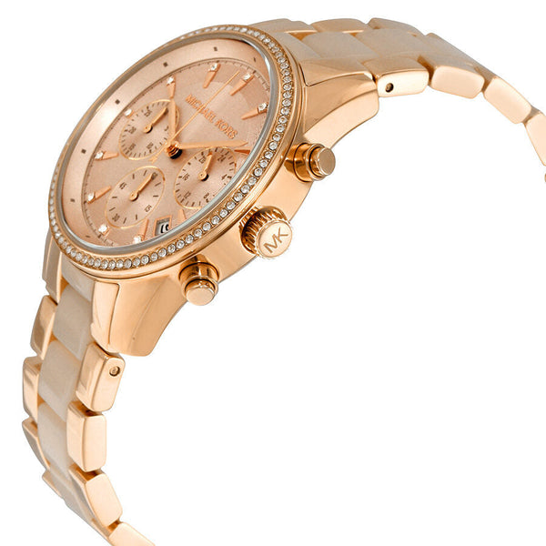 Michael Kors Ritz Quartz Chronograph Rose Dial Ladies Watch MK6307 - Big Daddy Jewelry #2