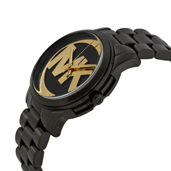 Michael Kors Runway Black and Gold Dial Black Ion-plated Ladies Watch MK6057 - Big Daddy Jewelry #2