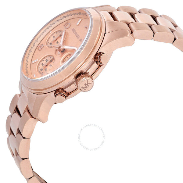 Michael Kors Runway Chronograph Quartz Rose Gold Dial Watch MK7324 - Big Daddy Jewelry #2