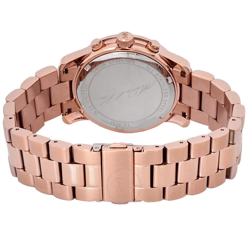 Michael Kors Runway Chronograph Quartz Rose Gold Dial Watch MK7324 - Big Daddy Jewelry #3