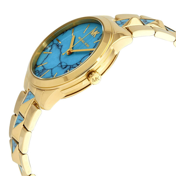 Michael Kors Runway Mercer Turquoise Dial Ladies Watch #MK6670 - Big Daddy Jewelry #2