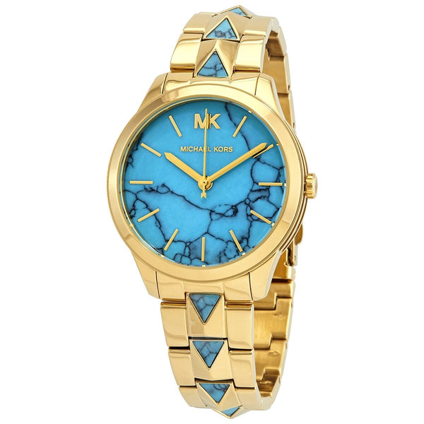 Michael Kors Runway Mercer Turquoise Dial Ladies Watch #MK6670 - Big Daddy Jewelry