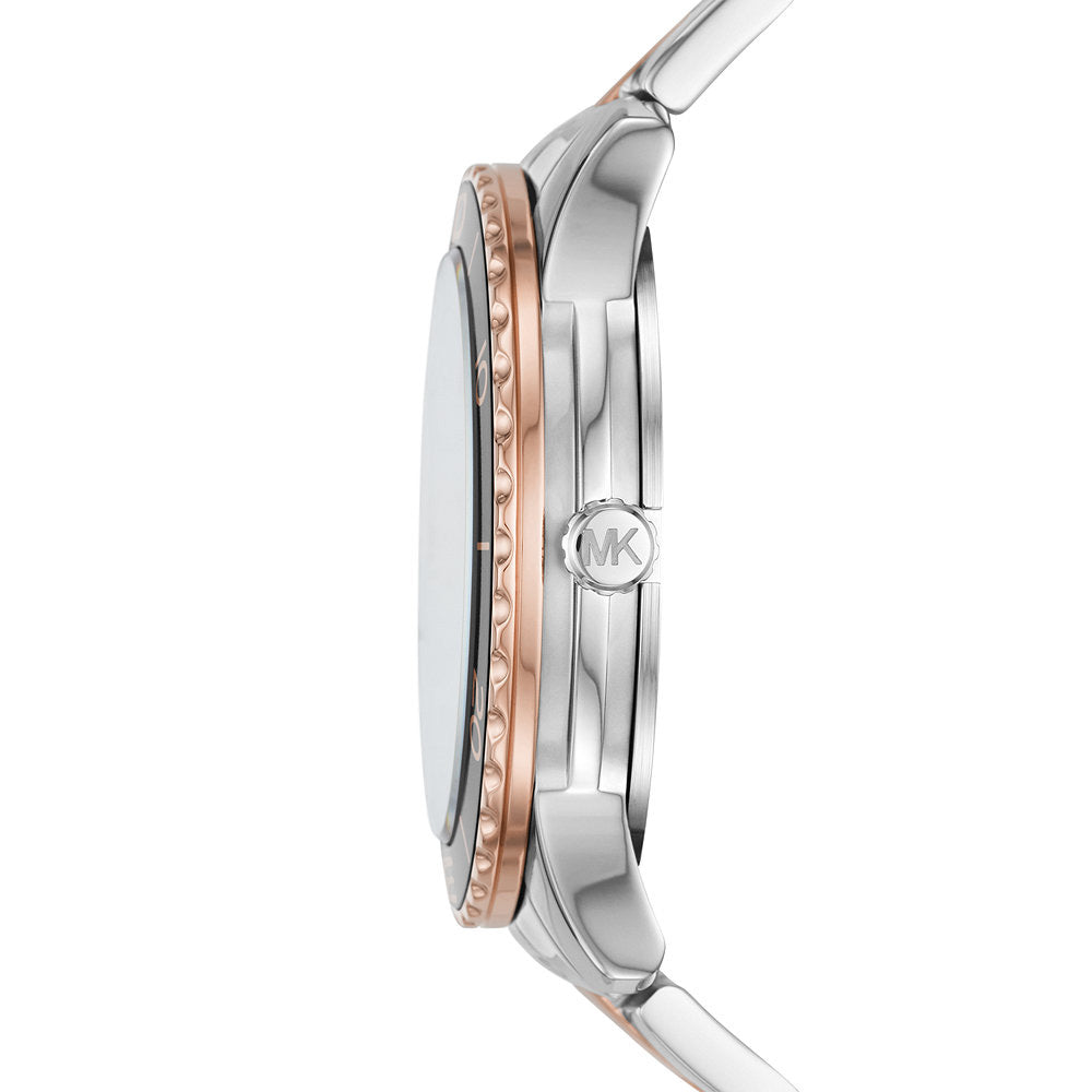 Michael Kors Runway MK6960 side profile showing case thickness and bracelet