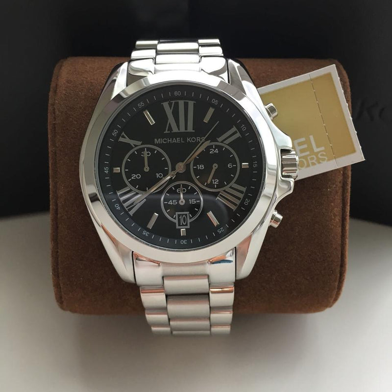 Michael Kors Bradshaw Chronograph Black Dial Silver Unisex Watch MK5705 - Big Daddy Jewelry #5