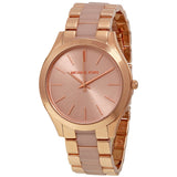 Michael Kors Slim Runway Rose Dial Rose Gold-tone Ladies Watch #MK4294 - Big Daddy Jewelry
