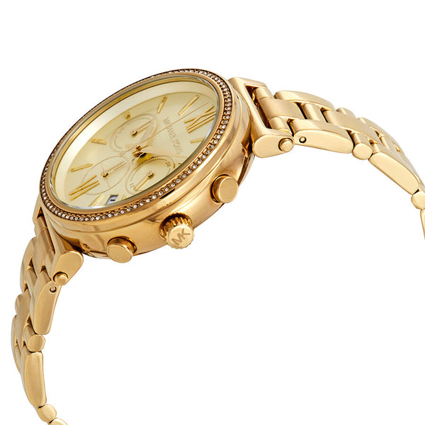 Michael Kors Sofie Chronograph Crystal Gold Dial Ladies Watch MK6559 - Big Daddy Jewelry #2