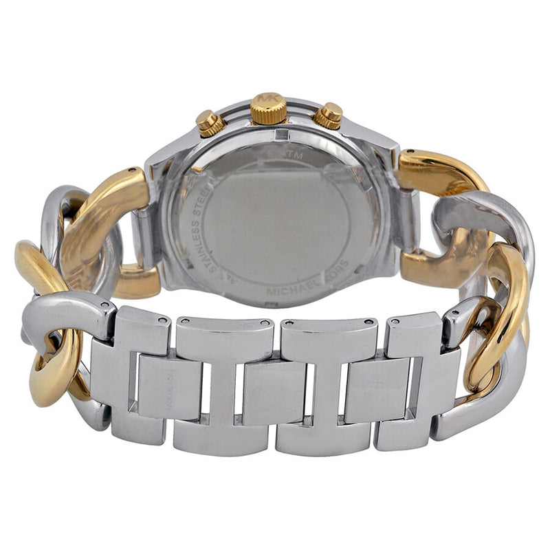 Michael Kors Twist Chain  Chronograph White Dial Ladies Watch MK3199 - Big Daddy Jewelry #3