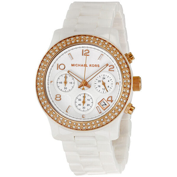 Michael Kors White Ceramic White Dial Ladies Watch MK5269 - Big Daddy Jewelry