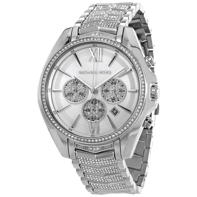 Michael Kors Whitney Chronograph Quartz Crystal Silver Dial Ladies Watch MK6728 - Big Daddy Jewelry