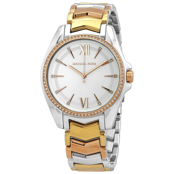 Michael Kors Whitney Crystal White Sunray Dial Ladies Watch #MK6686 - Big Daddy Jewelry
