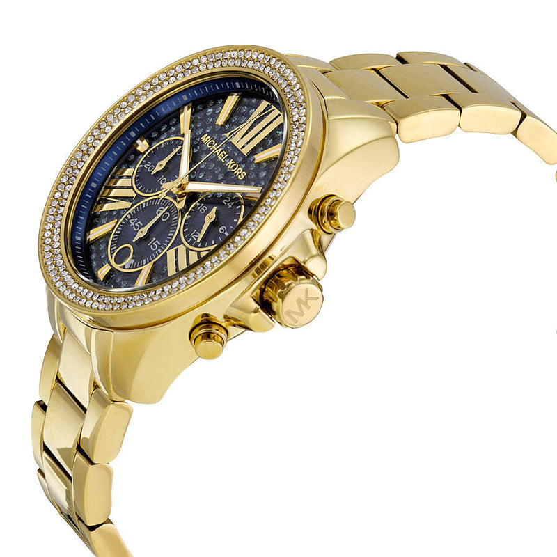 Michael Kors Wren Chronograph Blue Crystal Pave Ladies Watch MK6291 - Big Daddy Jewelry #2